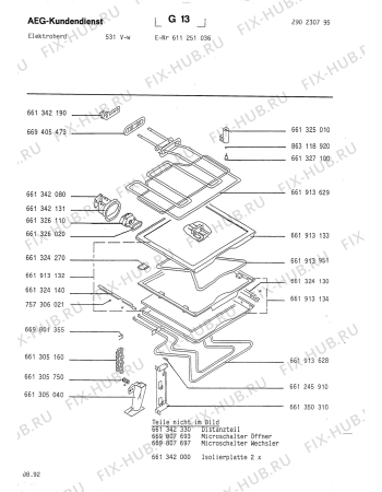 Взрыв-схема плиты (духовки) Aeg 531V-W - Схема узла Section4